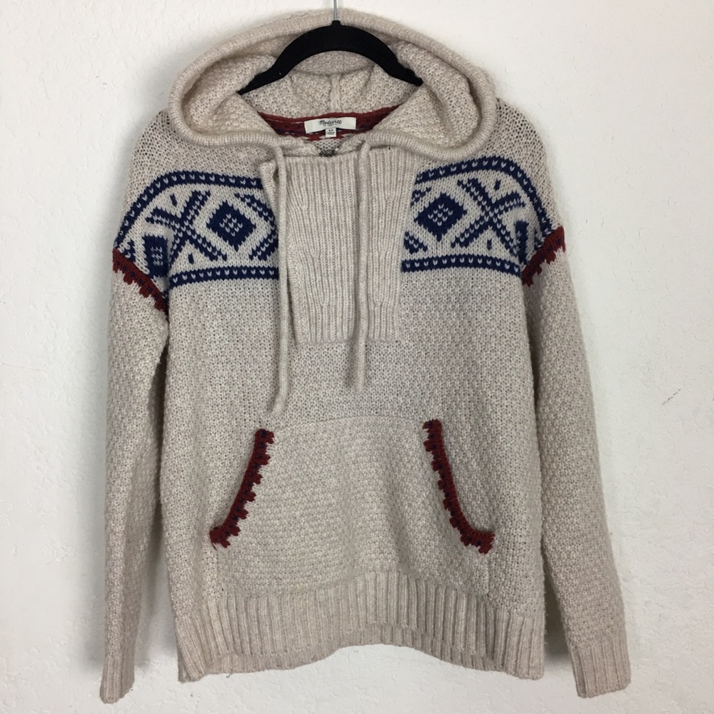 Madewell | knit Hoodie Sweatshirt Long Sleeve XS